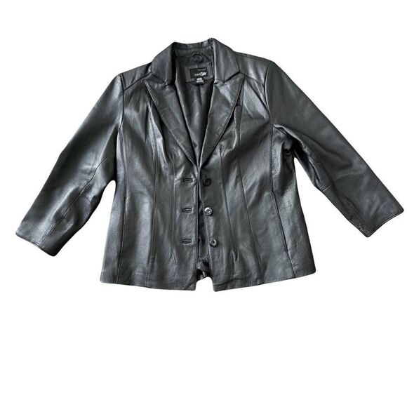East 5th Jackets & Blazers - East 5th Genuine Leather Jacket Black Large